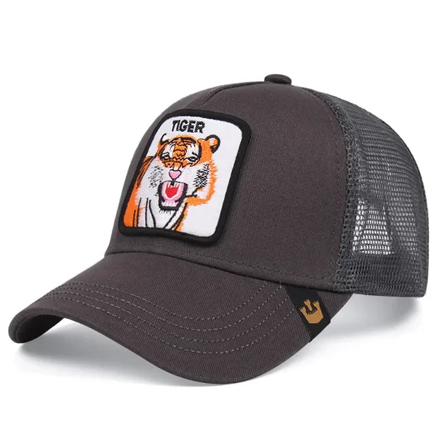 Tiger Animal Trucker Hat For Men