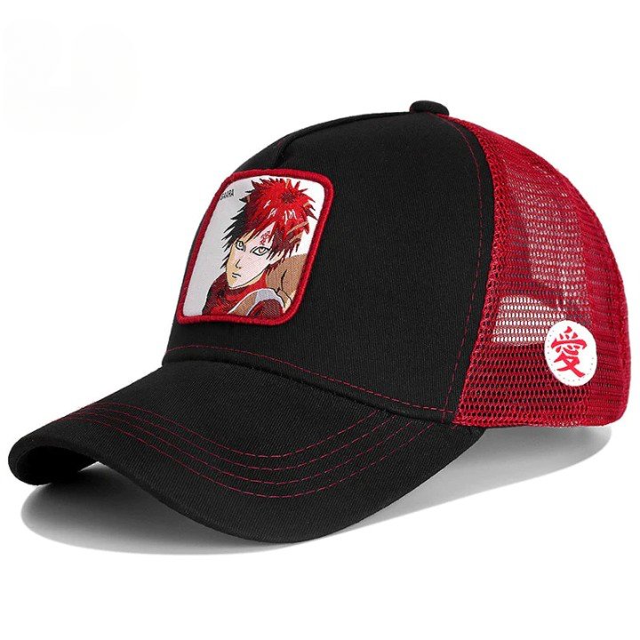 Red Color Anime Trucker Hat