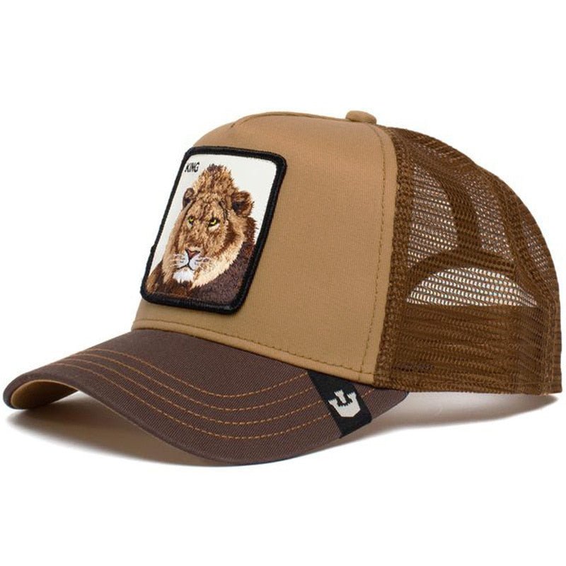 Brown Animal Trucker Hat 