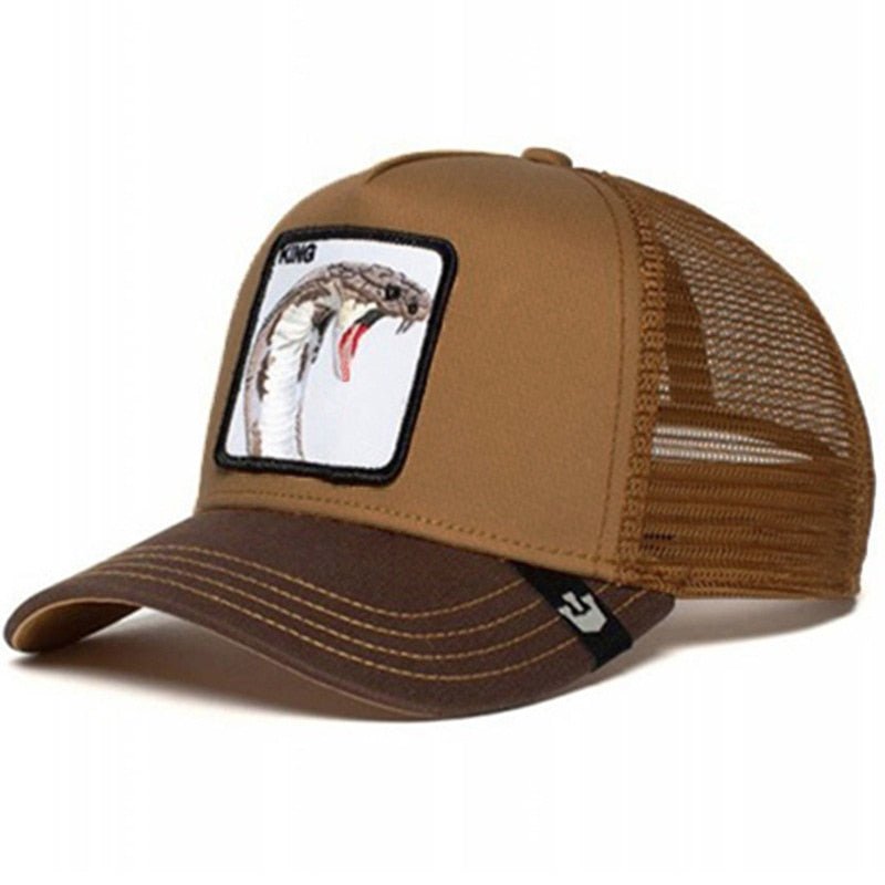 Light Brown Animal Trucker Hat