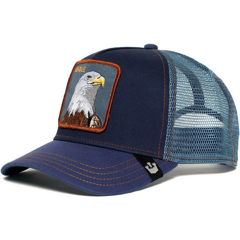 Blue Color Animal Trucker Hat 