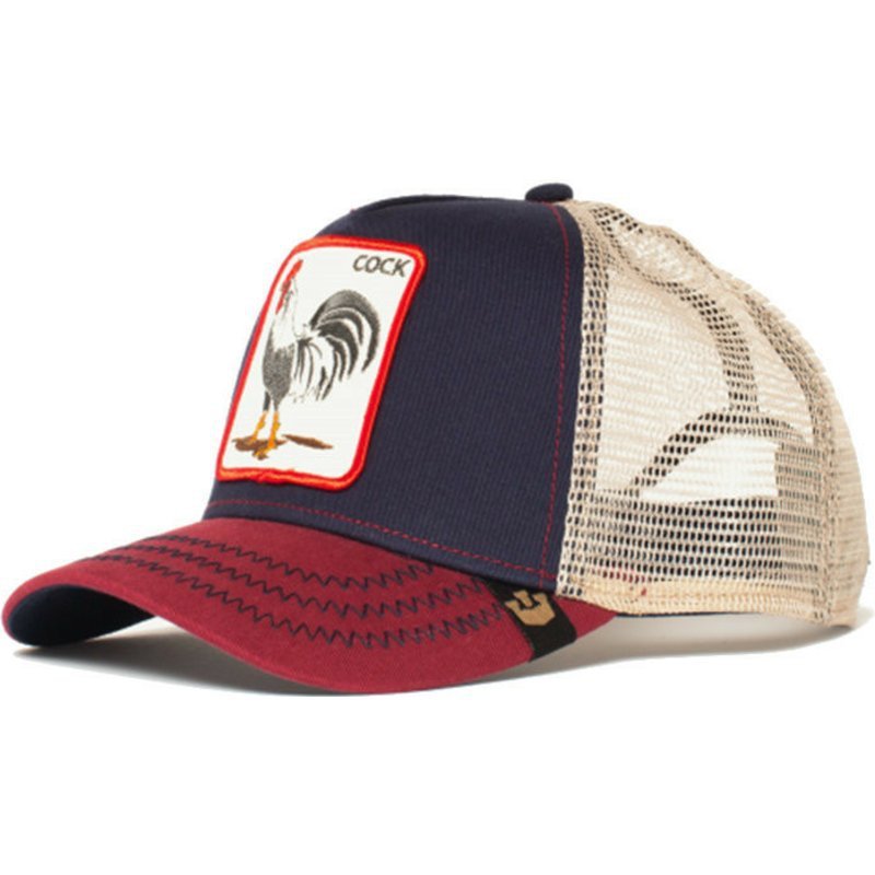 Blue and Red Animal Trucker Hat