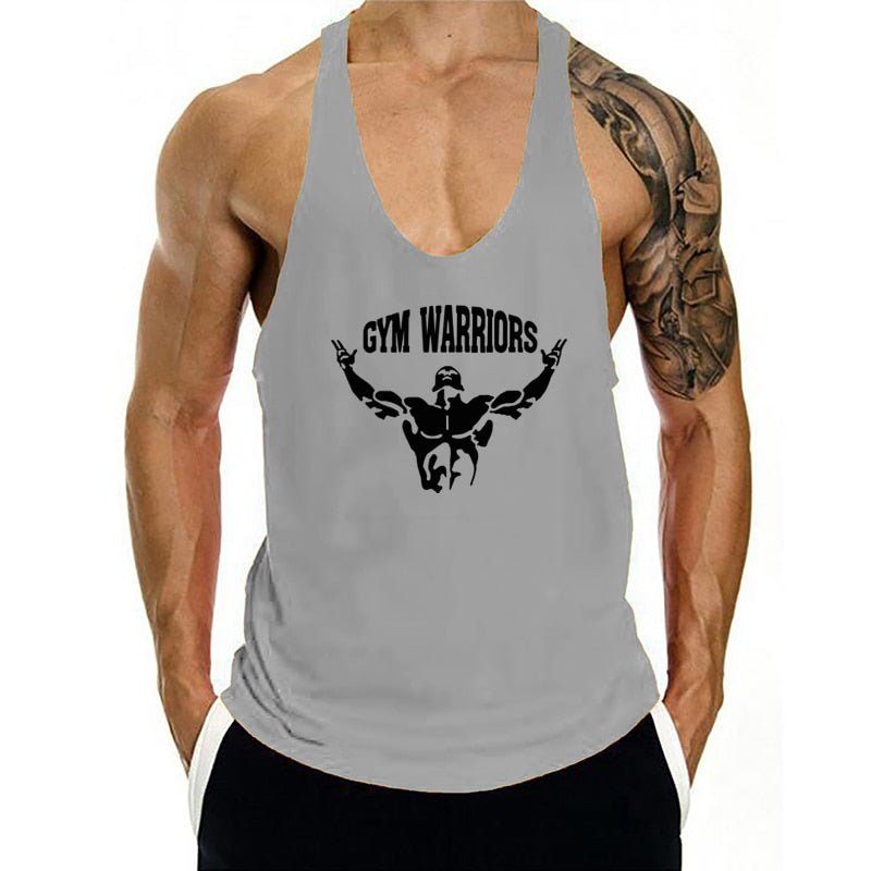 Stylish Grey Color Stringer Tank top 