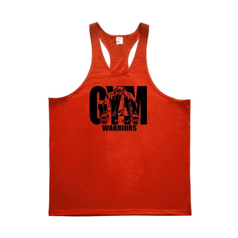 Red Color Stringer Tank top By MachineFitness