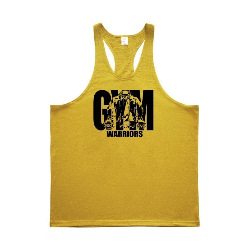 Yellow Color Stringer Tank top