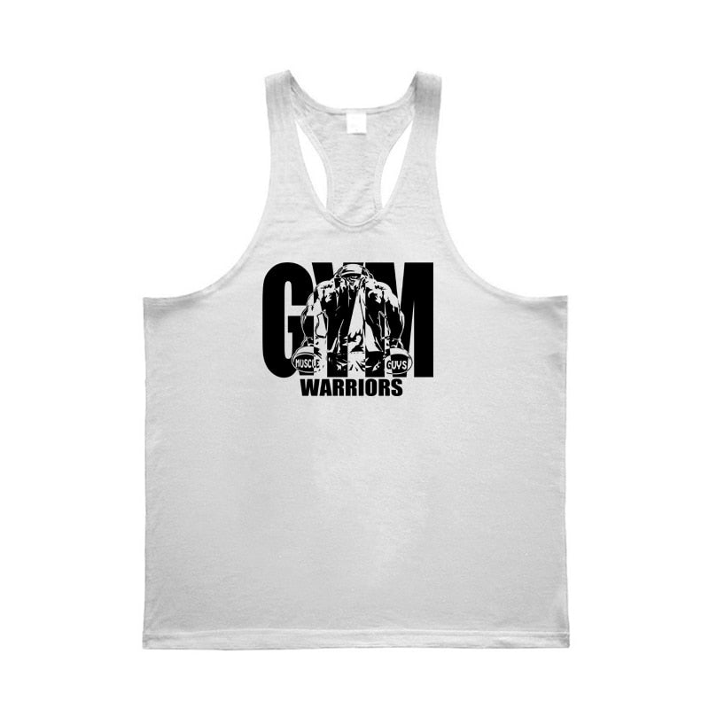 White Color Stringer Tank top