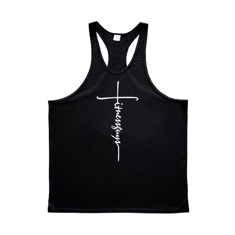 Black Color Stringer Tank top