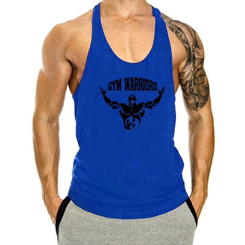 Gym Warriors Print Stringer Tank top 