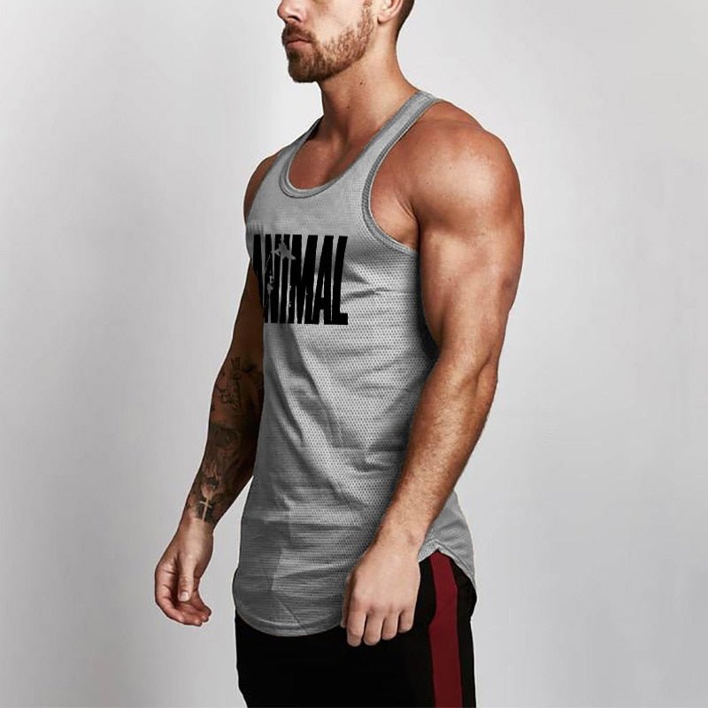 Stylish Grey Color Tank Tops For Men