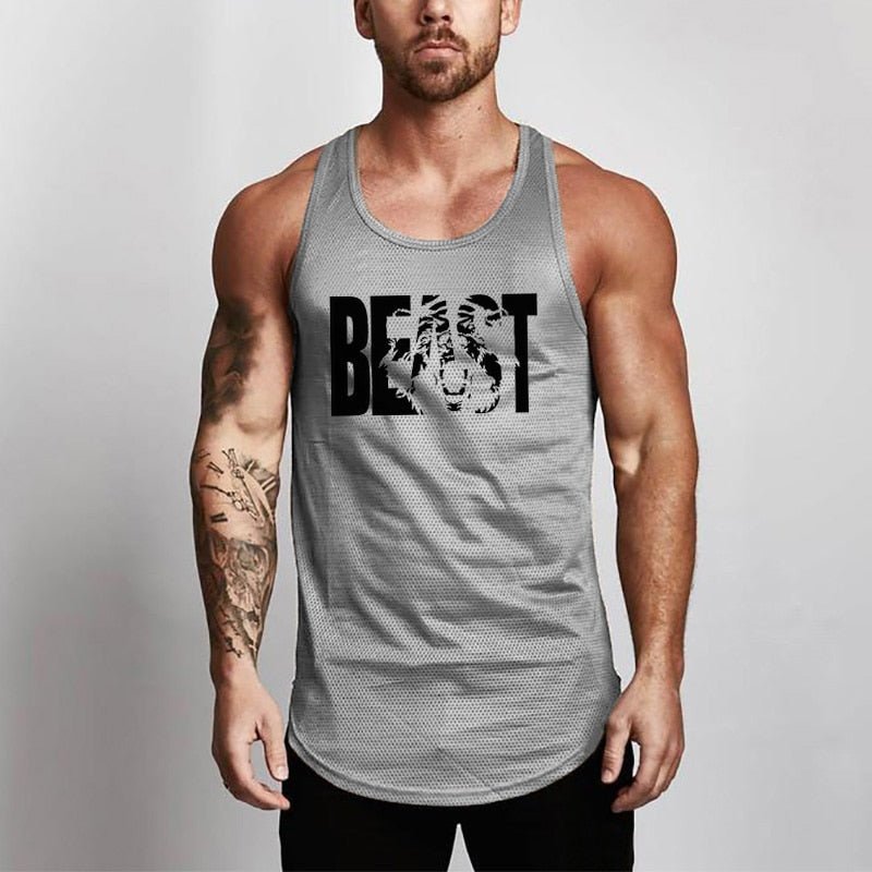 Beast Print Tank Top For Men
