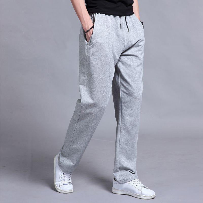 Grey Color Straight Fit Sweatpants