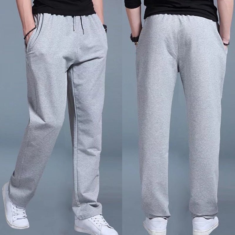 Stylish Grey Color Straight Fit Sweatpants