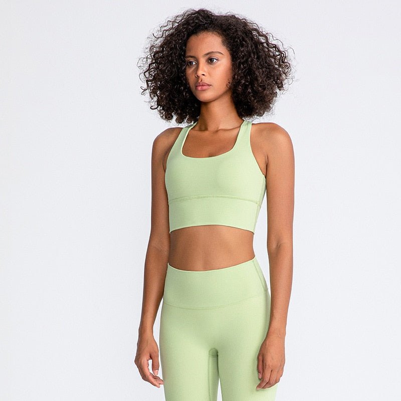 Light Green Color Sports Bra