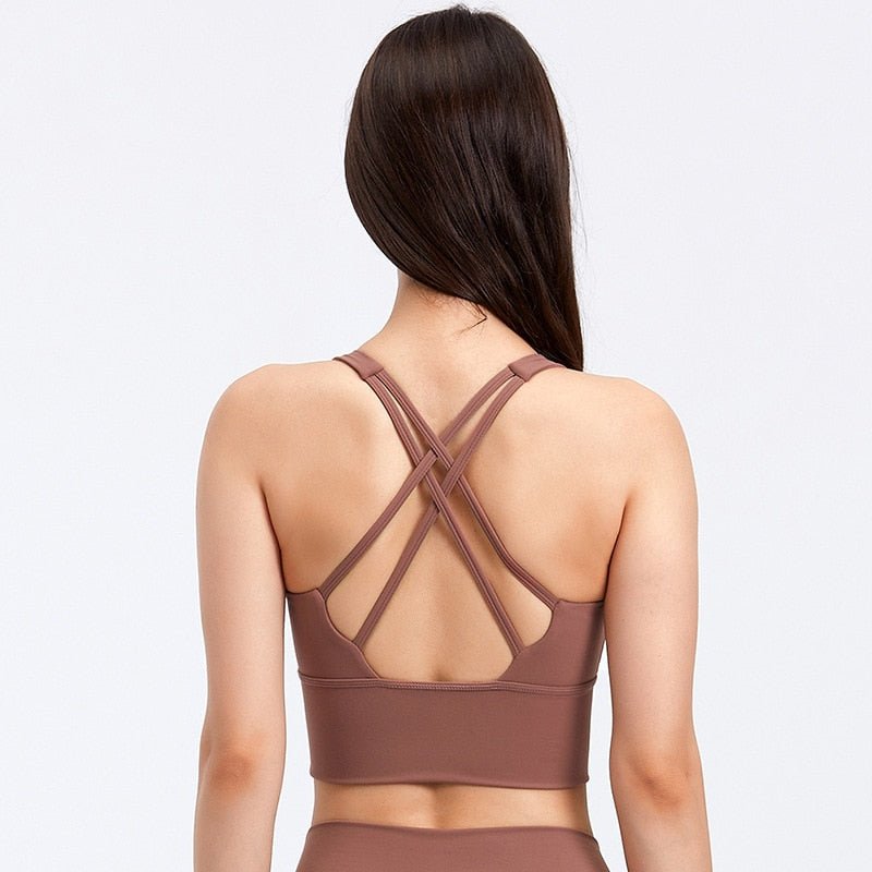 Brown Color Sports Bra For Women