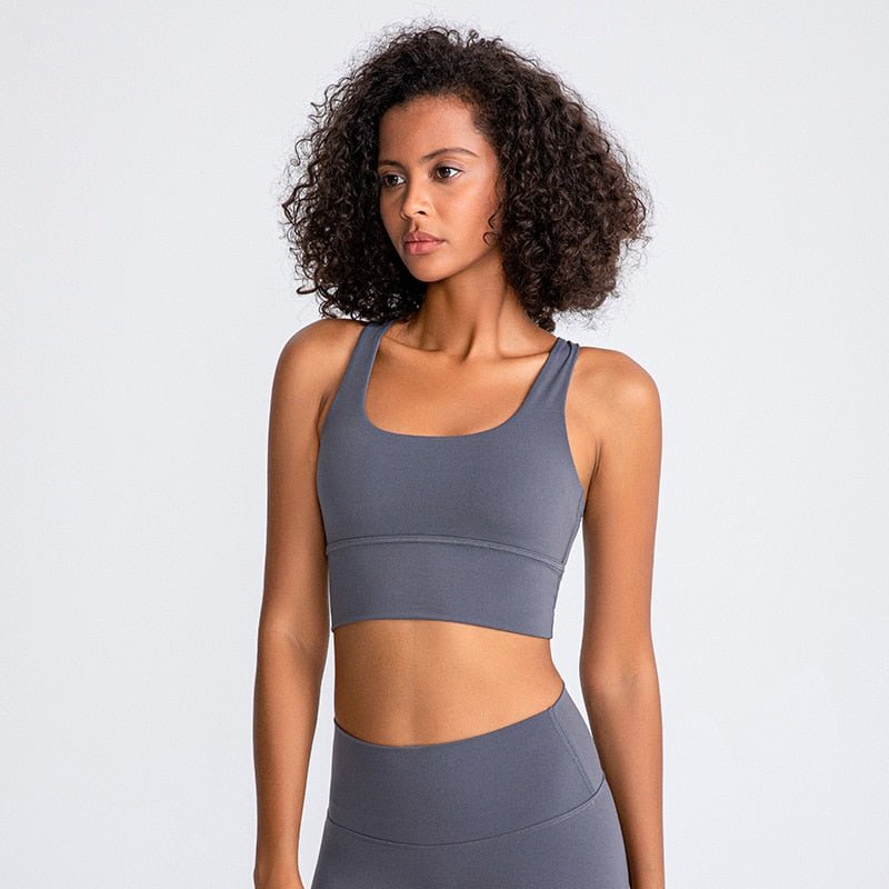 Light Grey Color Sports Bra