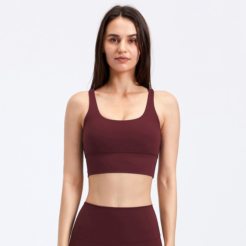 Brown Color Sports Bra 