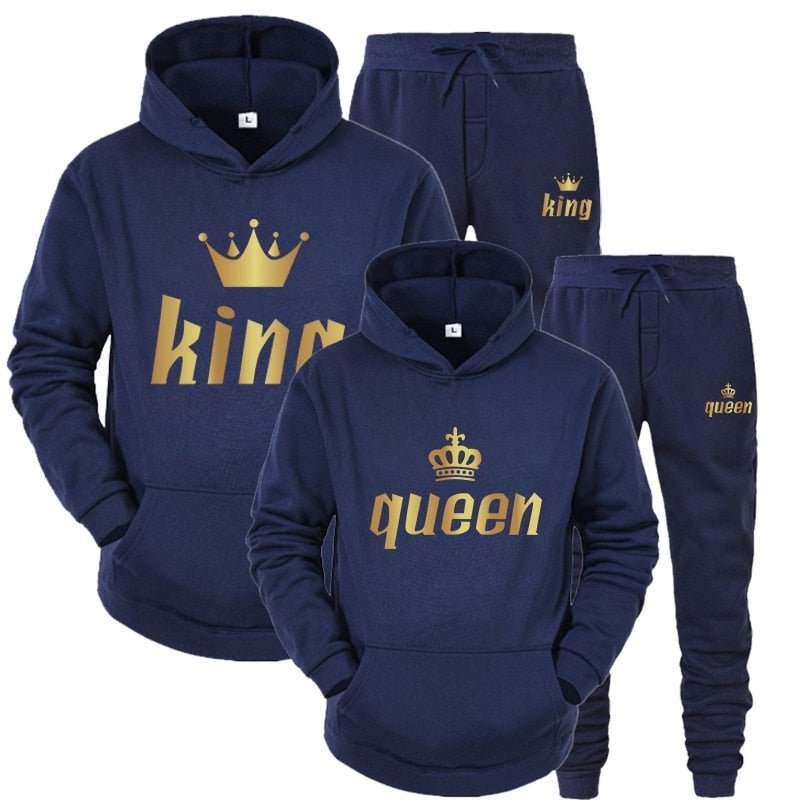 Dark Blue Color King & Queen Bundle