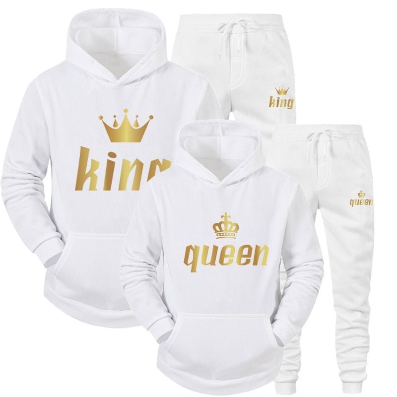 Plain White Color King & Queen Bundle