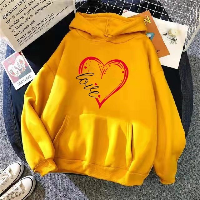 Stylish Yellow Color  Pullover Hoodie