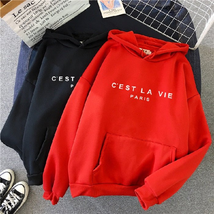 Stylish Red Color Pullover Hoodie